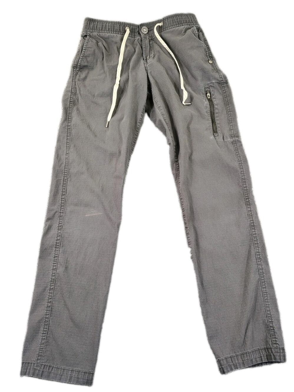 Vuori Ripstop Pants Womens XS Gray Zip Pocket Casual Stretch VW401